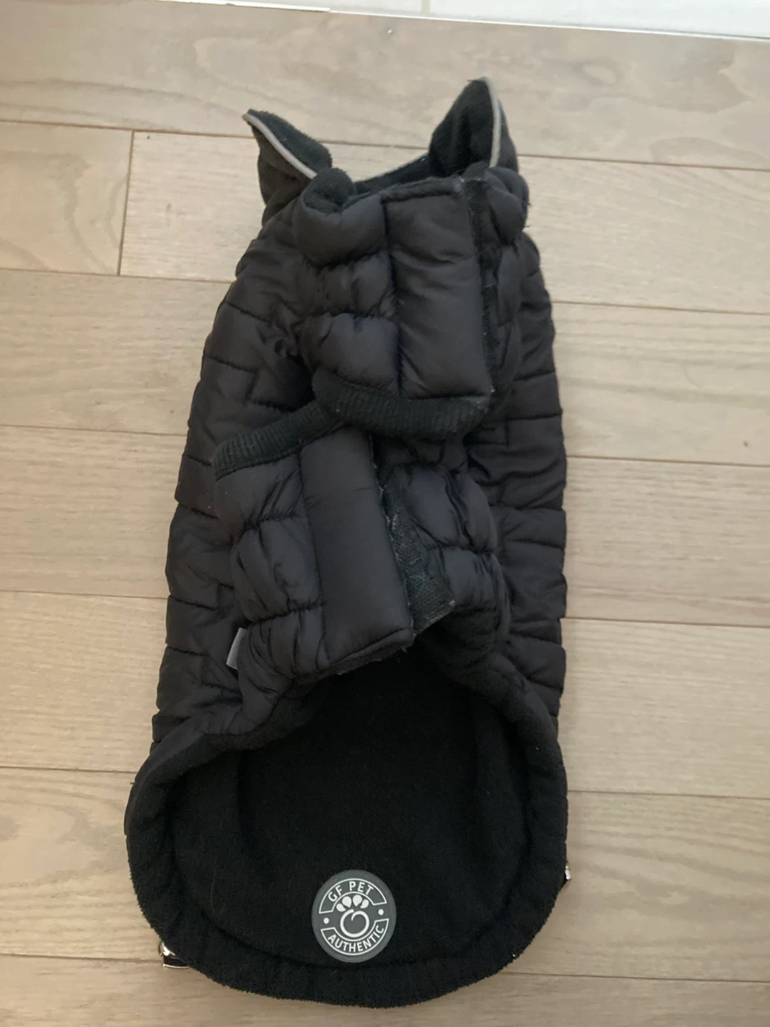 #gifting small dog GF Pet Black Quilted Dog Puffer Jacket - photo 2