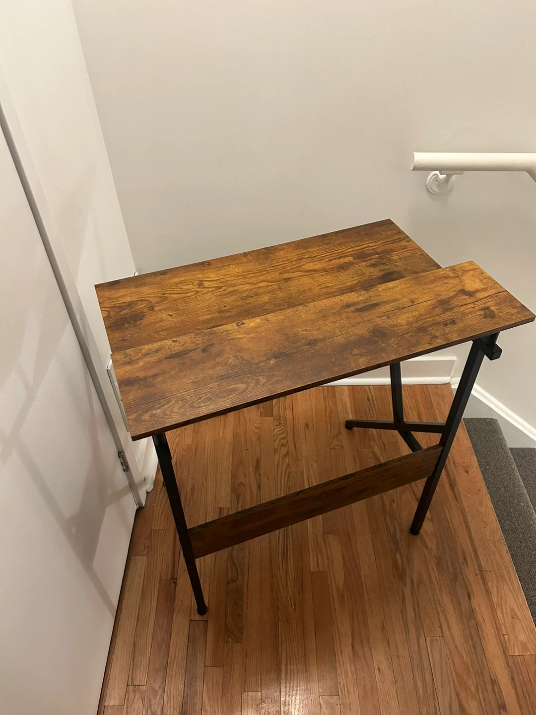 Wood Finish Desk with Shelf - photo 4