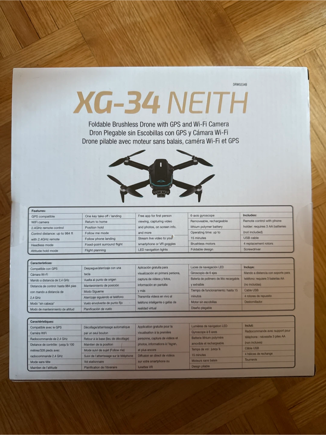 XG-34 NEITH Foldable Brushless Drone with GPS - photo 2