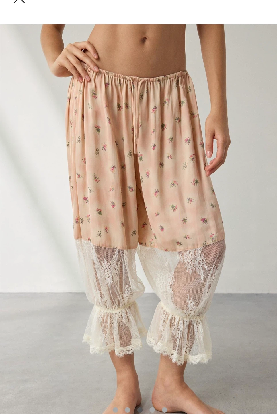 Pretty Peach Floral Lace Set - Size S - photo 3