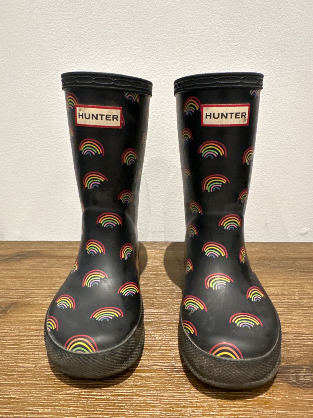 Hunter Kids First Classic Rainbow Rain Boots - Size 7
