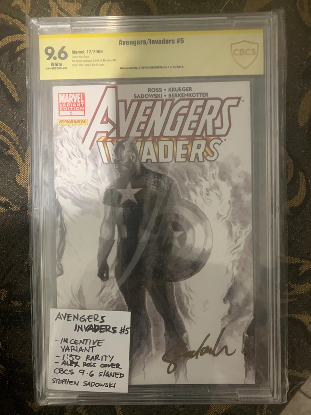 Avengers/Invaders #5 CBCS 9.6 Signed Comic