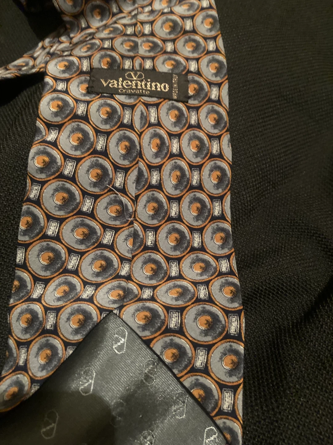 Vintage Valentino Cravatte Silk Tie  Handmade - photo 2