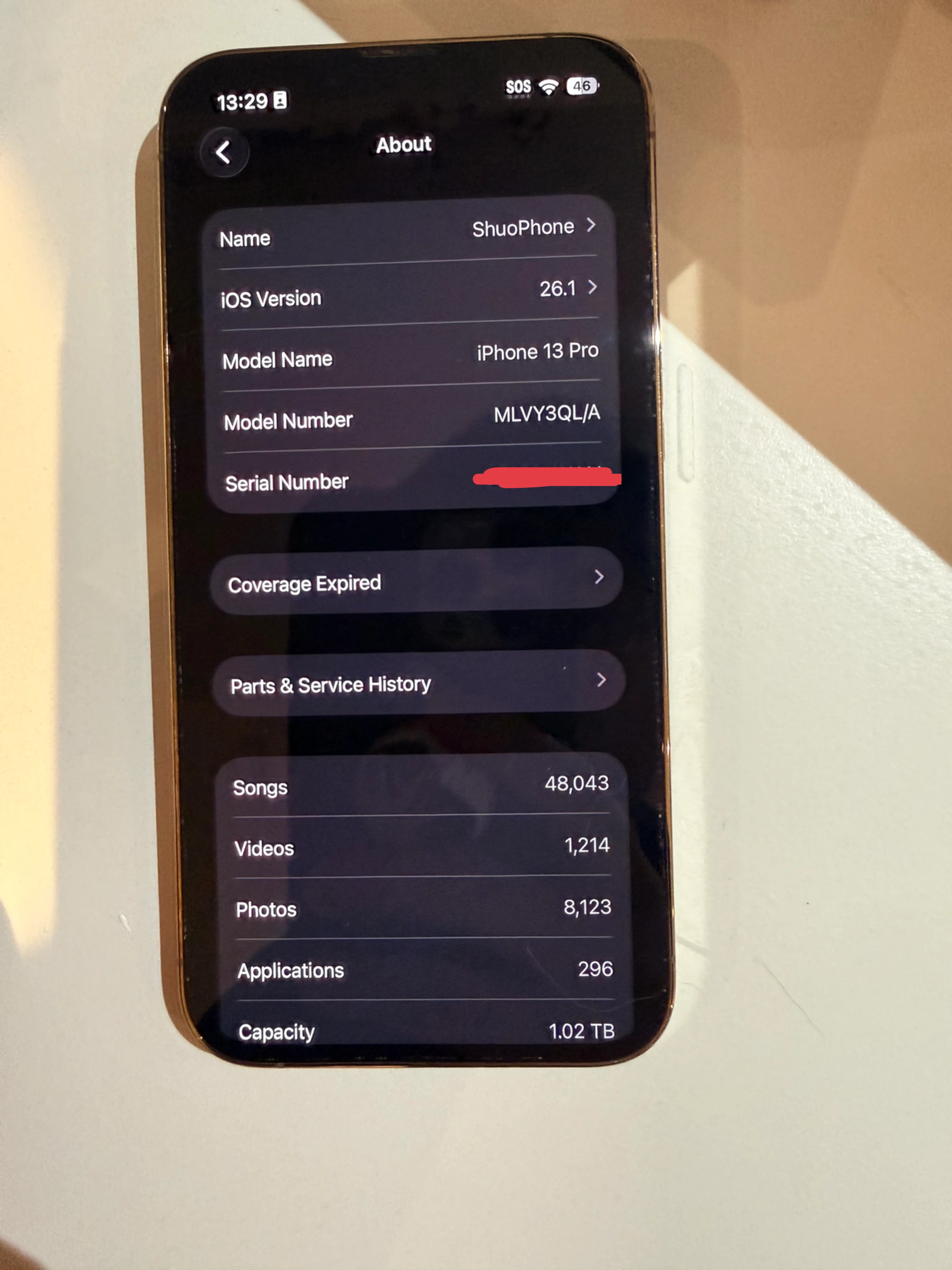iPhone 13 Pro Gold - 1TB - photo 5