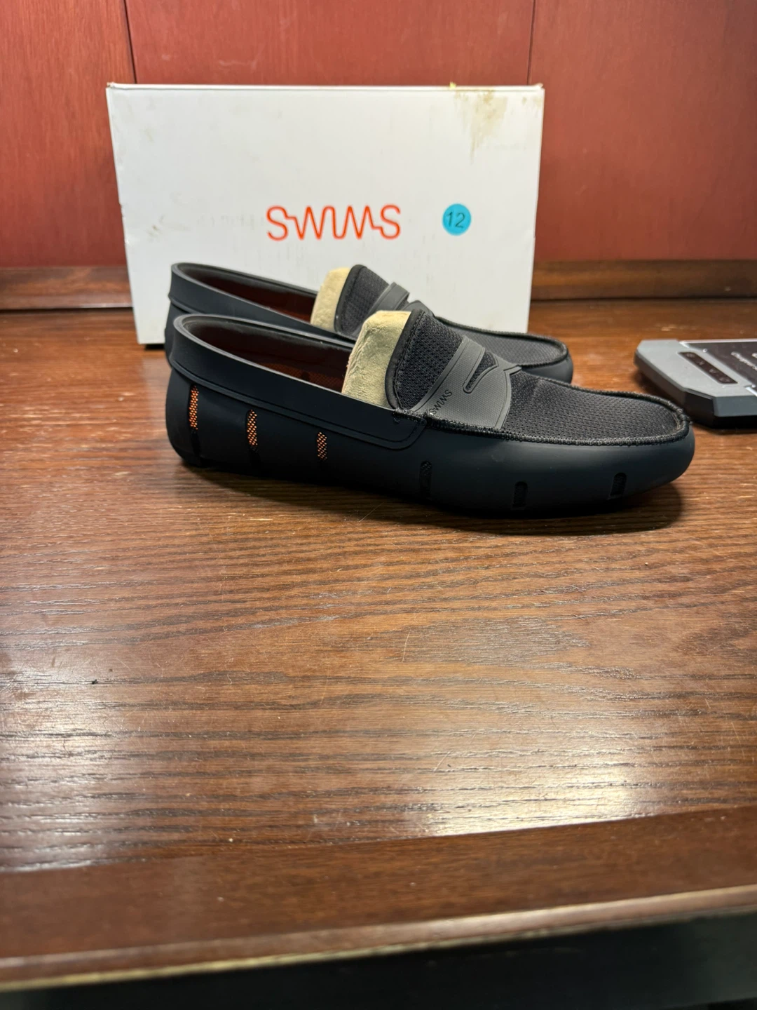 SWIMS Men’s Penny Loafer Moccasins Black Size 12 - photo 4