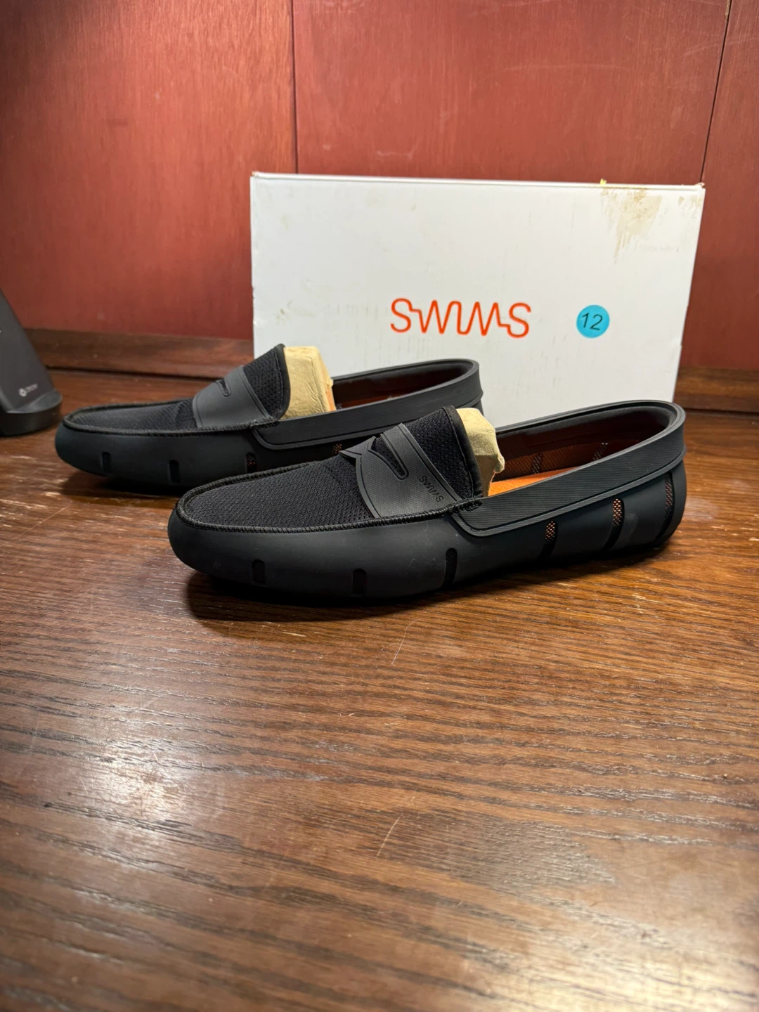 SWIMS Men’s Penny Loafer Moccasins Black Size 12 - photo 3
