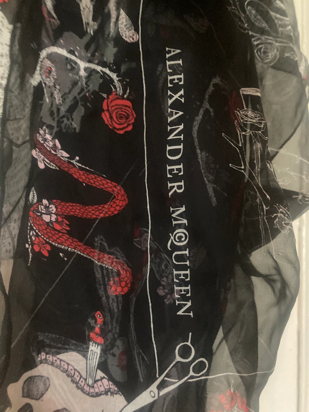Alexander McQueen Printed Scarf