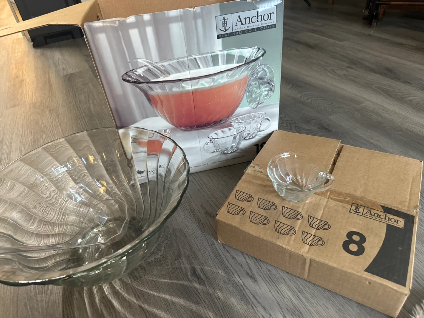 Anchor Hocking Victoria 18-pc Punch Bowl Set