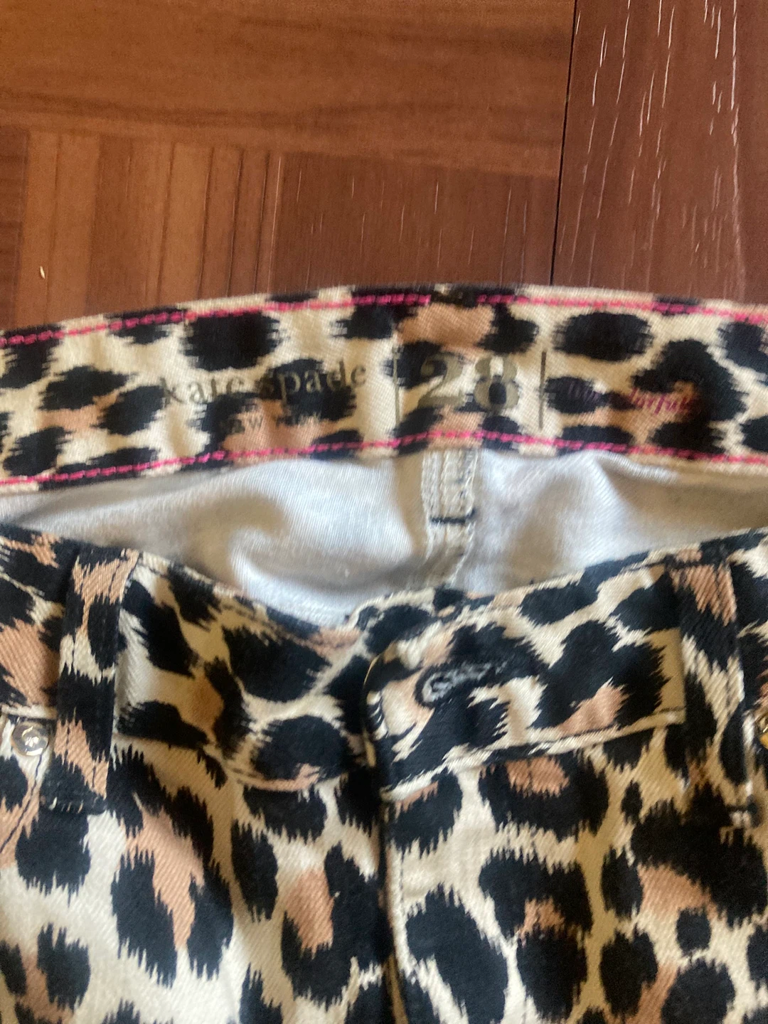 Kate Spade Leopard Print Jeans - Size 2 - photo 2