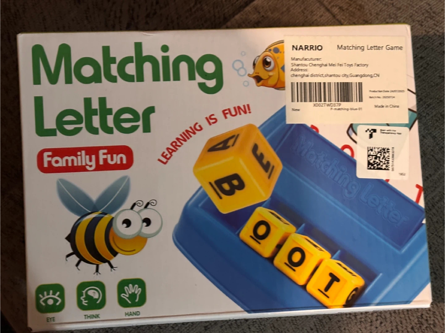 Each $15 Matching Letter Game & Monopoly Junior - photo 2