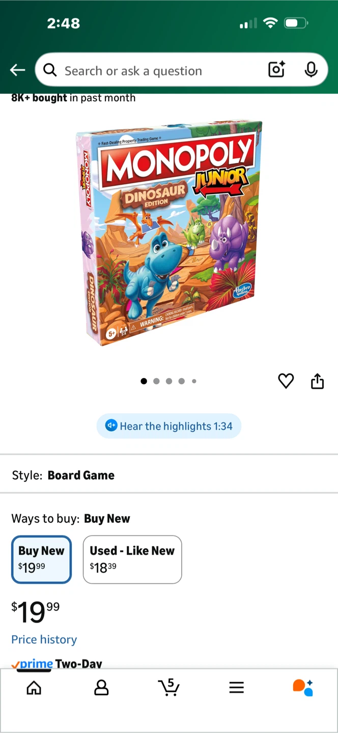 Each $15 Matching Letter Game & Monopoly Junior - photo 4