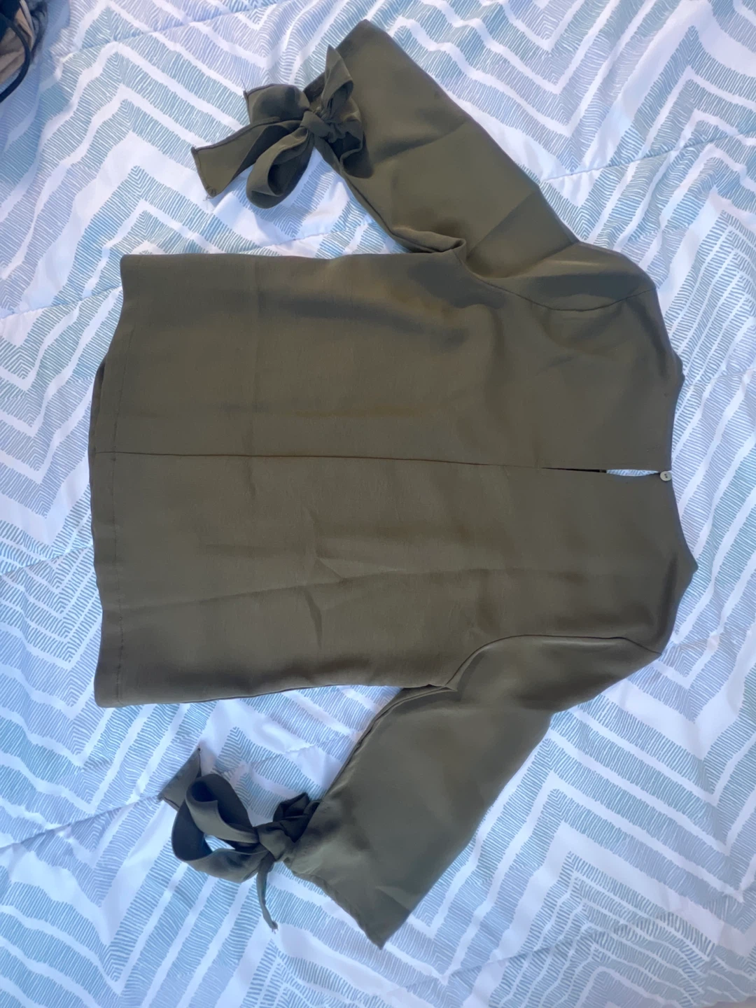 Maldita Olive Green Blouse - Size S - photo 3