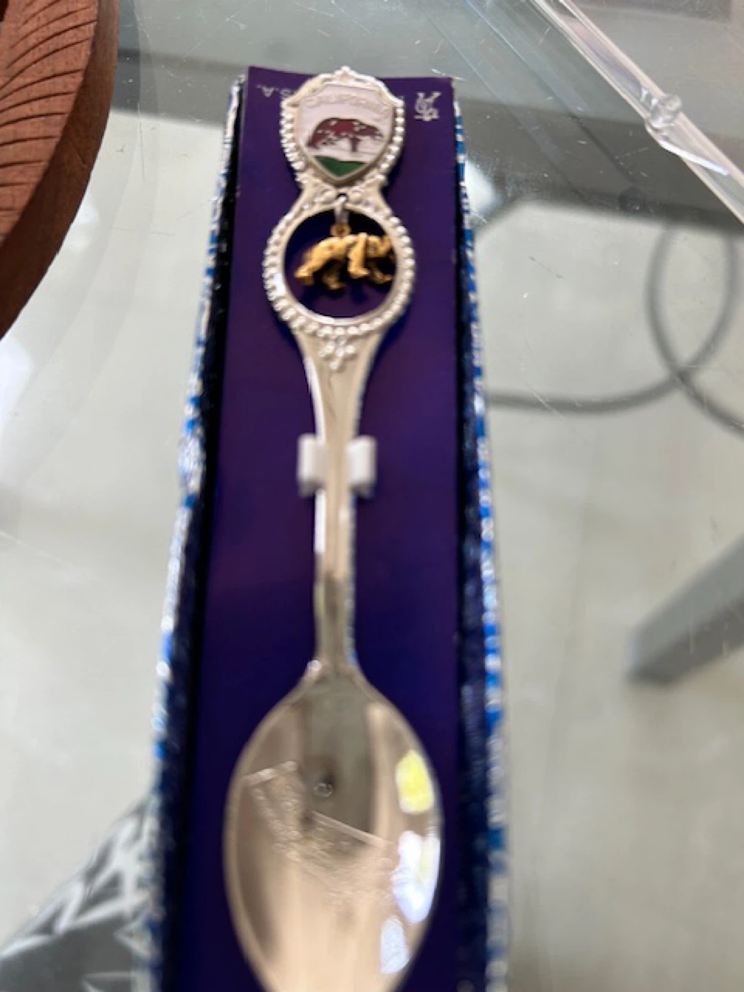 Souvenir Spoon Collection with Wooden Display Rack - photo 2