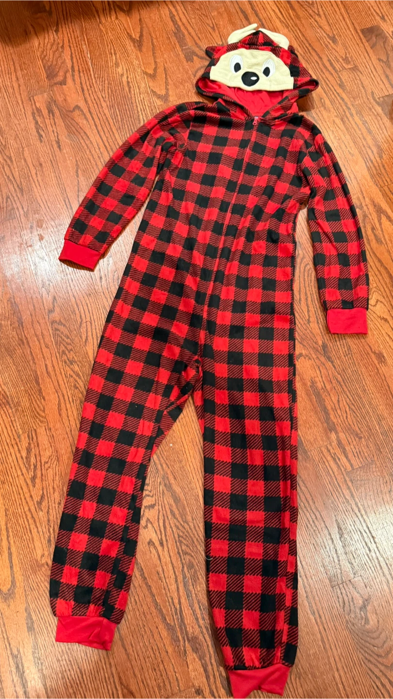 Max & Olivia Red Plaid Onesie Size 2/14