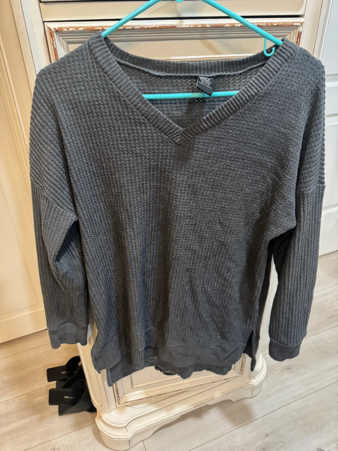 Lildy Solid Waffle Knit Tunic - Size S/M - photo 4