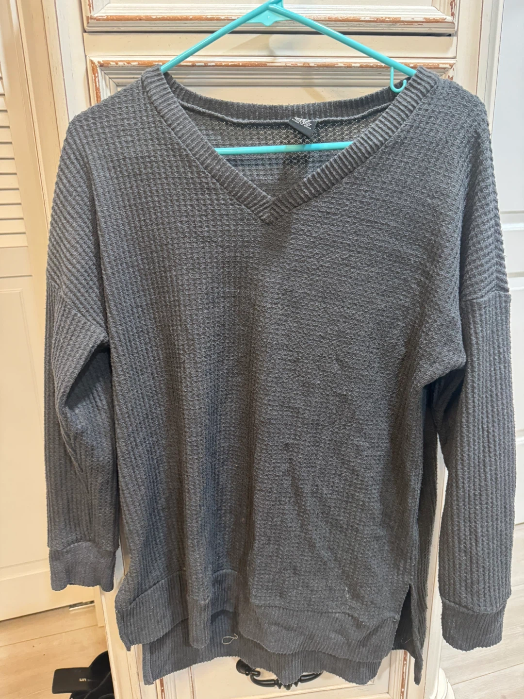 Lildy Solid Waffle Knit Tunic - Size S/M