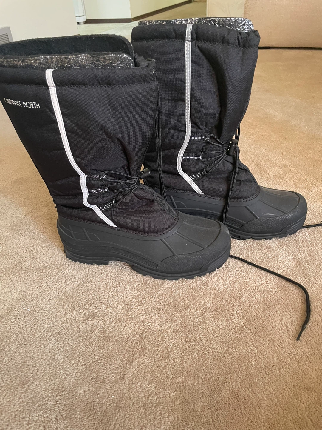 Compass North Black Winter Boots
