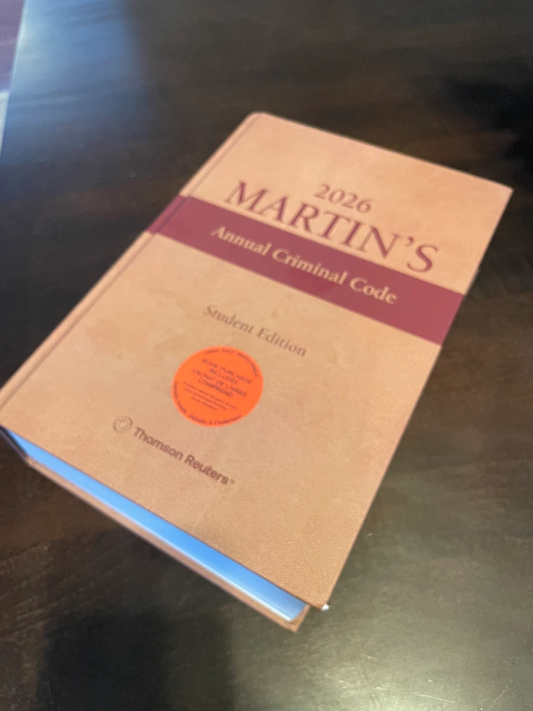 Martin's Annual Criminal Code 2026 Student Edition