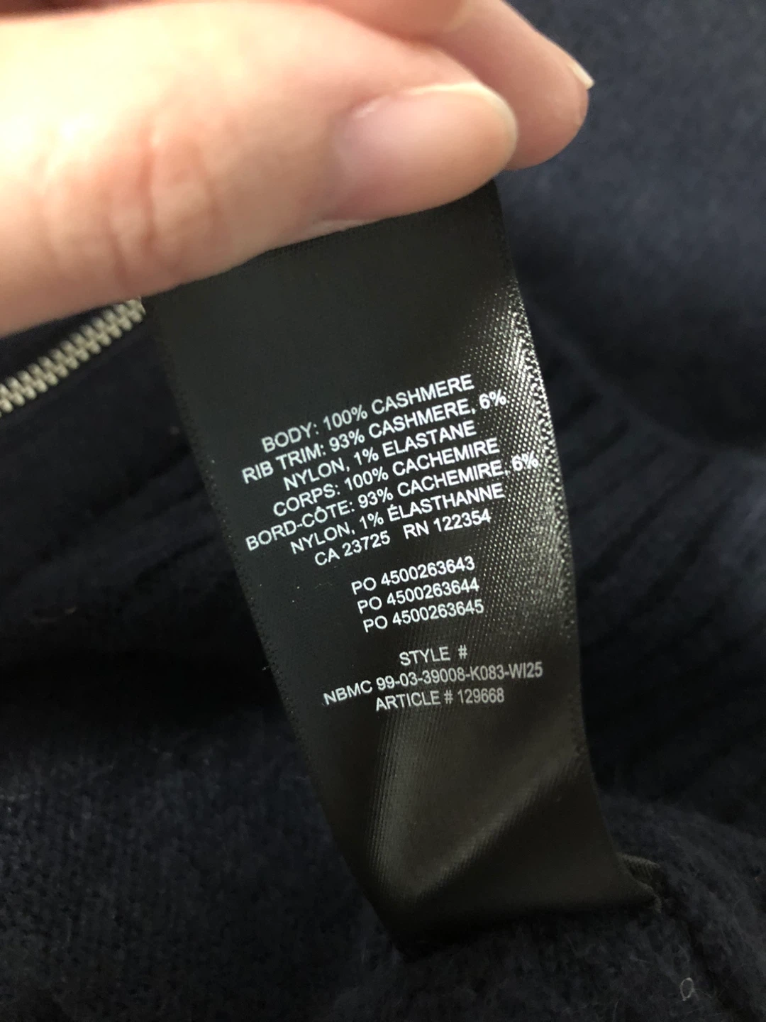 Aritzia cashmere zip up - photo 3