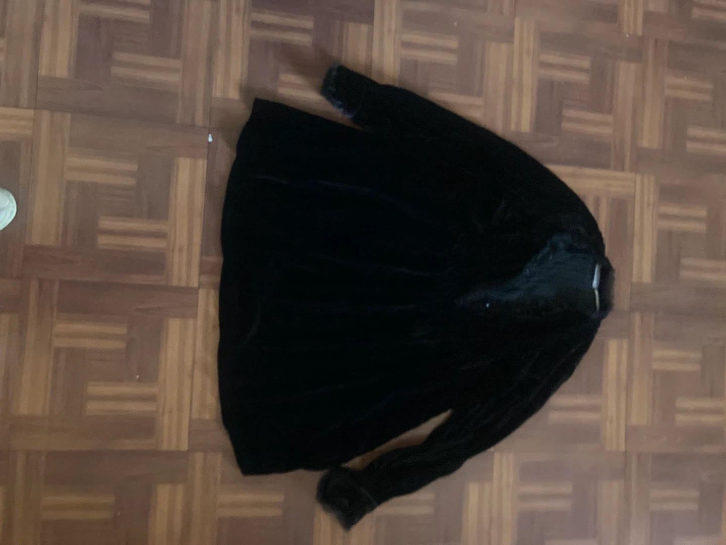 Urban Outfitters black velvet tunic