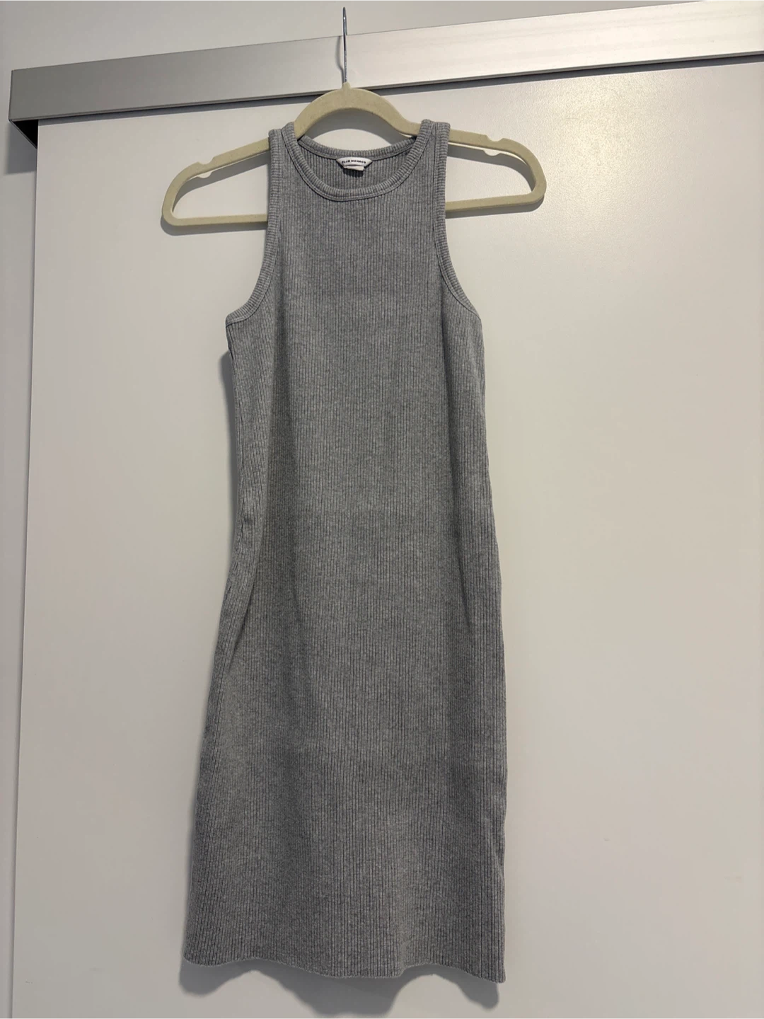 Club Monaco Grey Ribbed Tank Dress