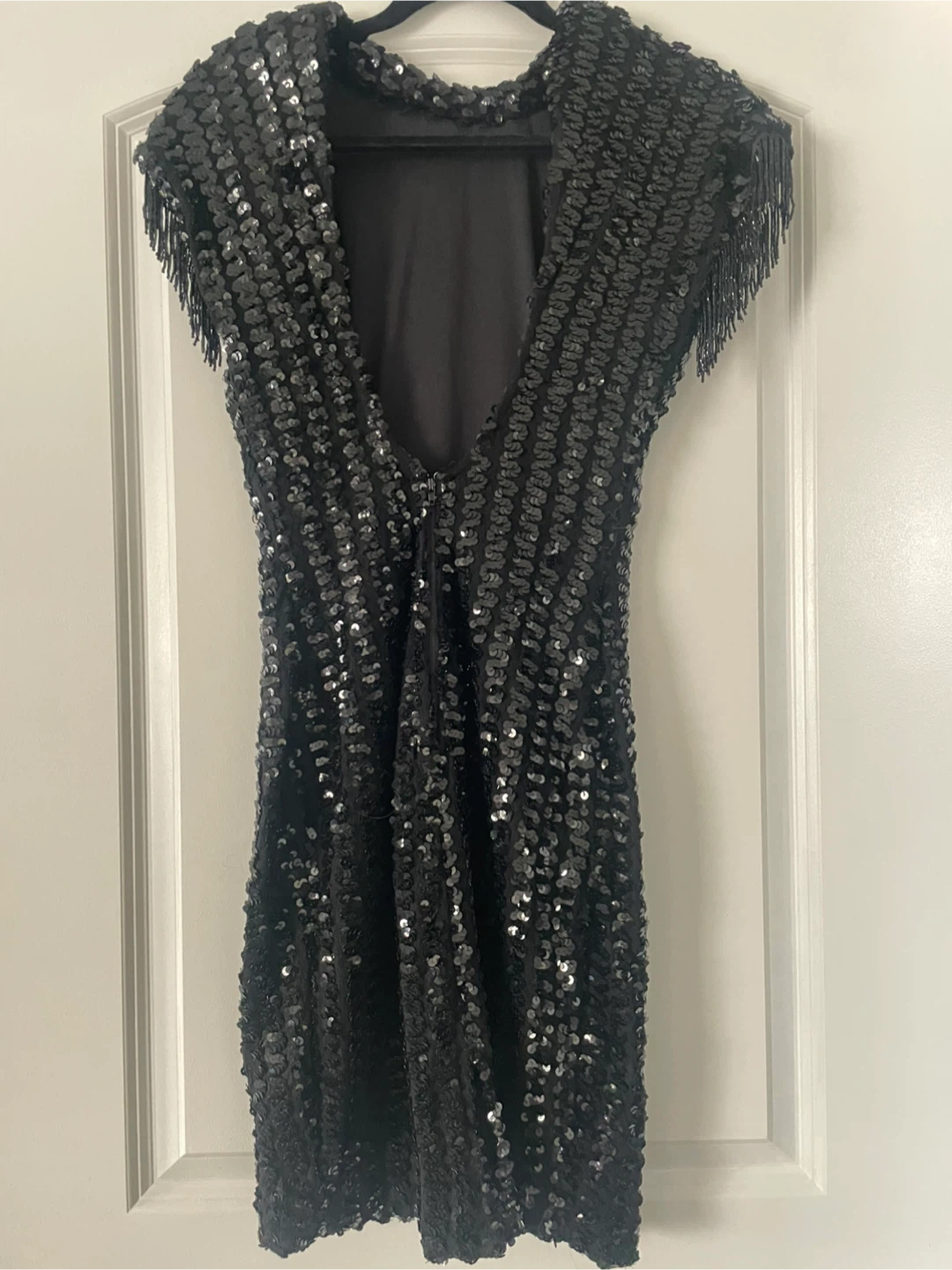 Sequin Mini Dress - Black - photo 2