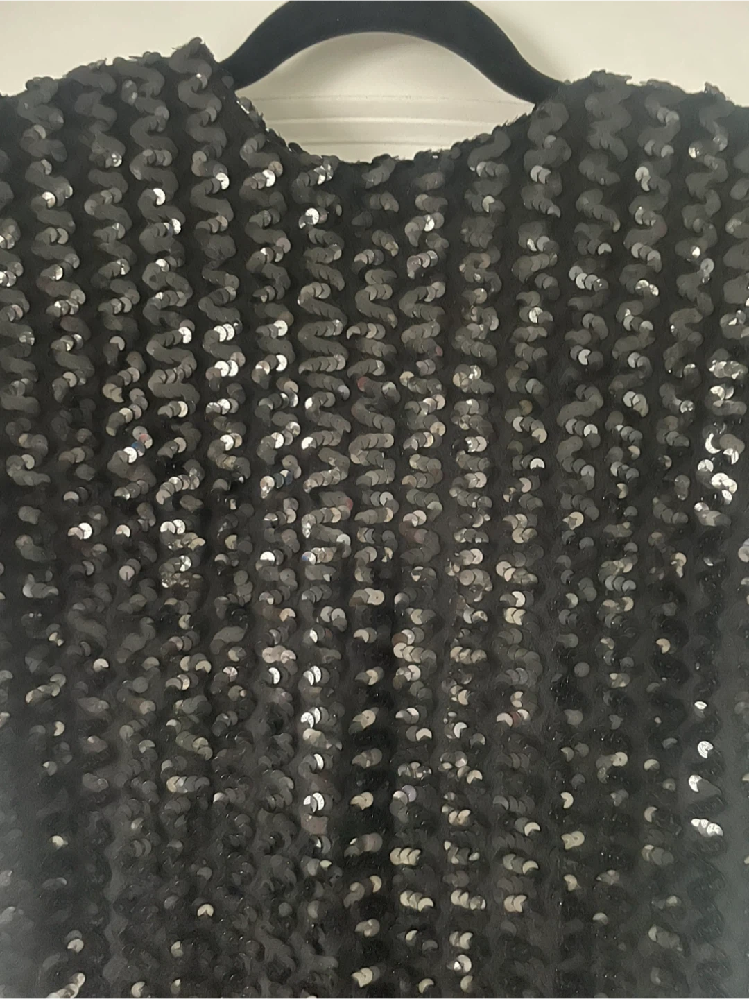 Sequin Mini Dress - Black - photo 4
