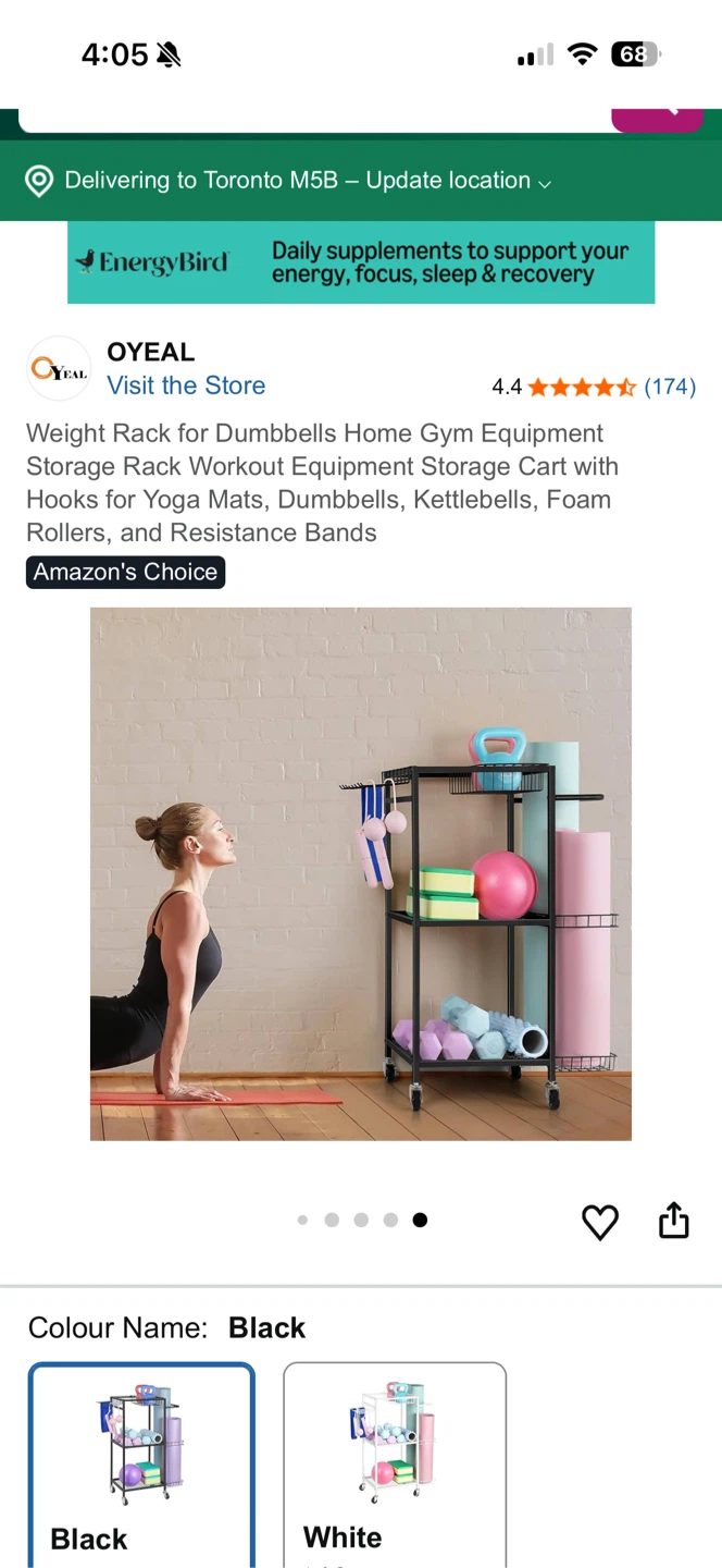 OYEAL Black Weight Rack for Dumbbells - photo 5