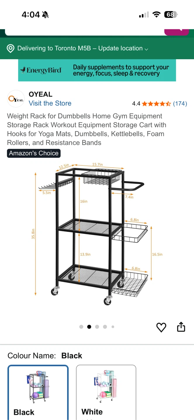 OYEAL Black Weight Rack for Dumbbells - photo 4