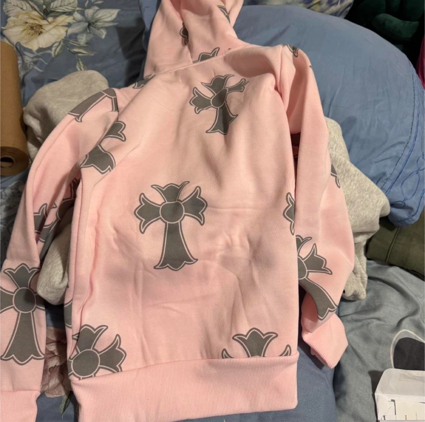 Baby Phat Pink Cross Rhinestone Hoodie - photo 2