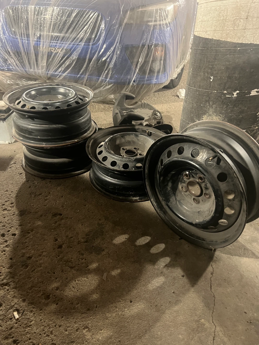 Set of 4 Steel Rims - 15x6J