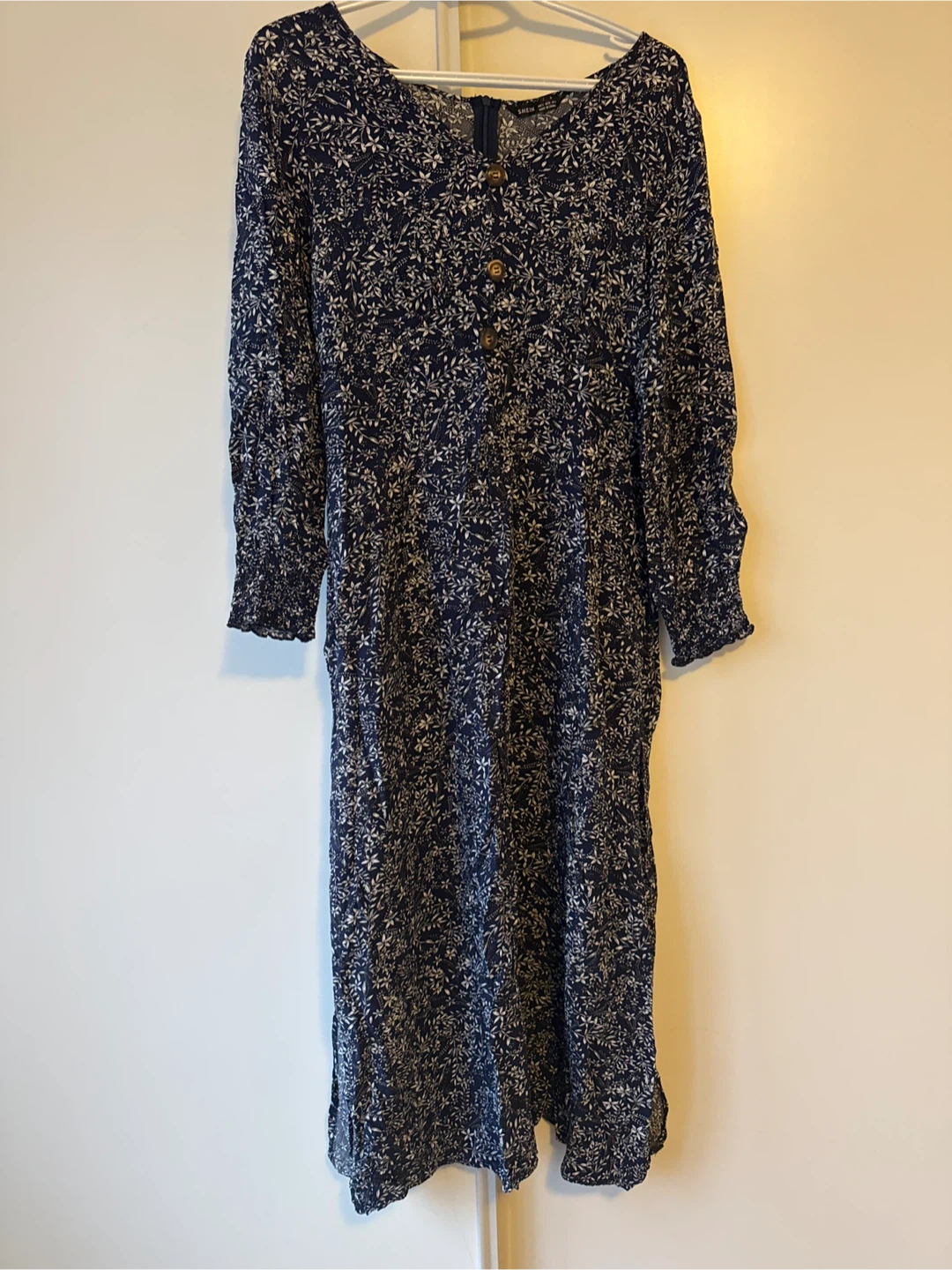 Floral Print Long Sleeve Dress