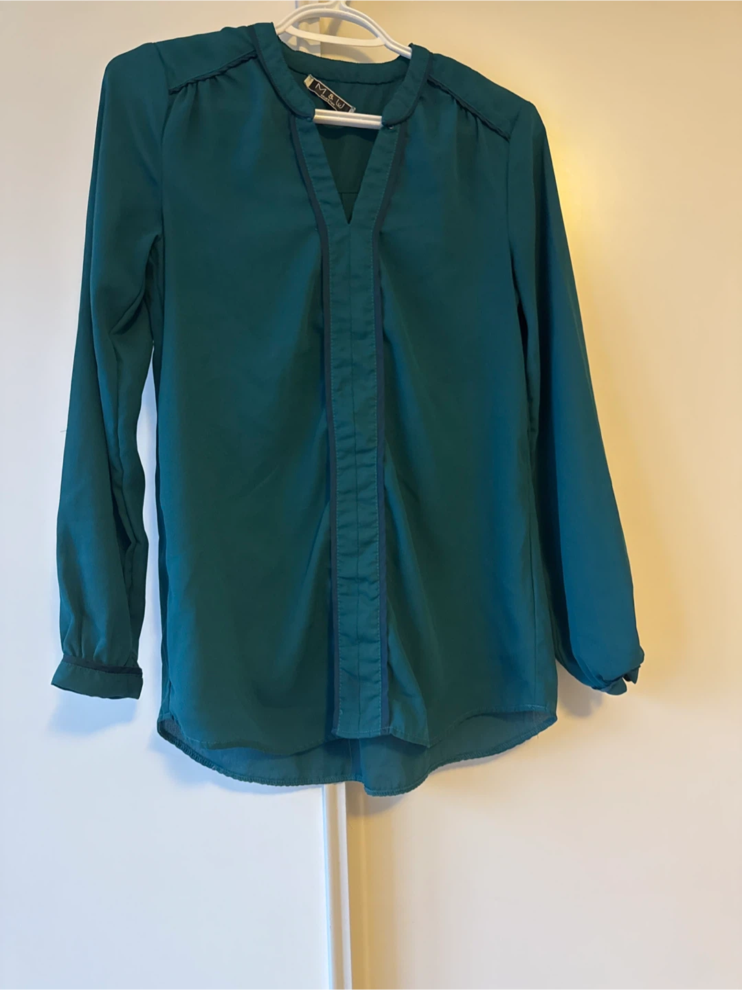 Teal Long Sleeve Blouse