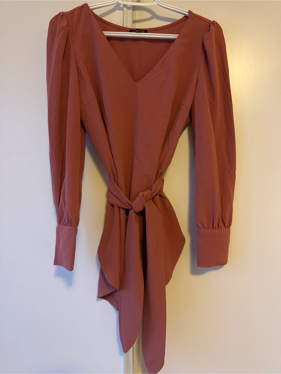 Pink Long Sleeve Blouse