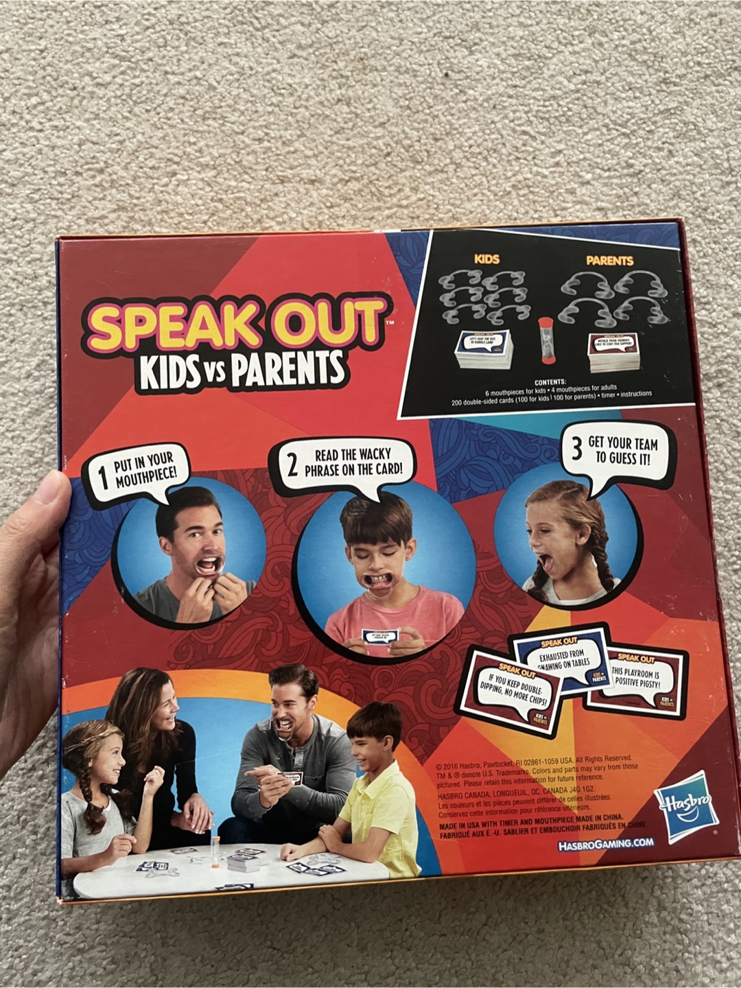 Speak Out Kids vs Parents Game - Hasbro - photo 3