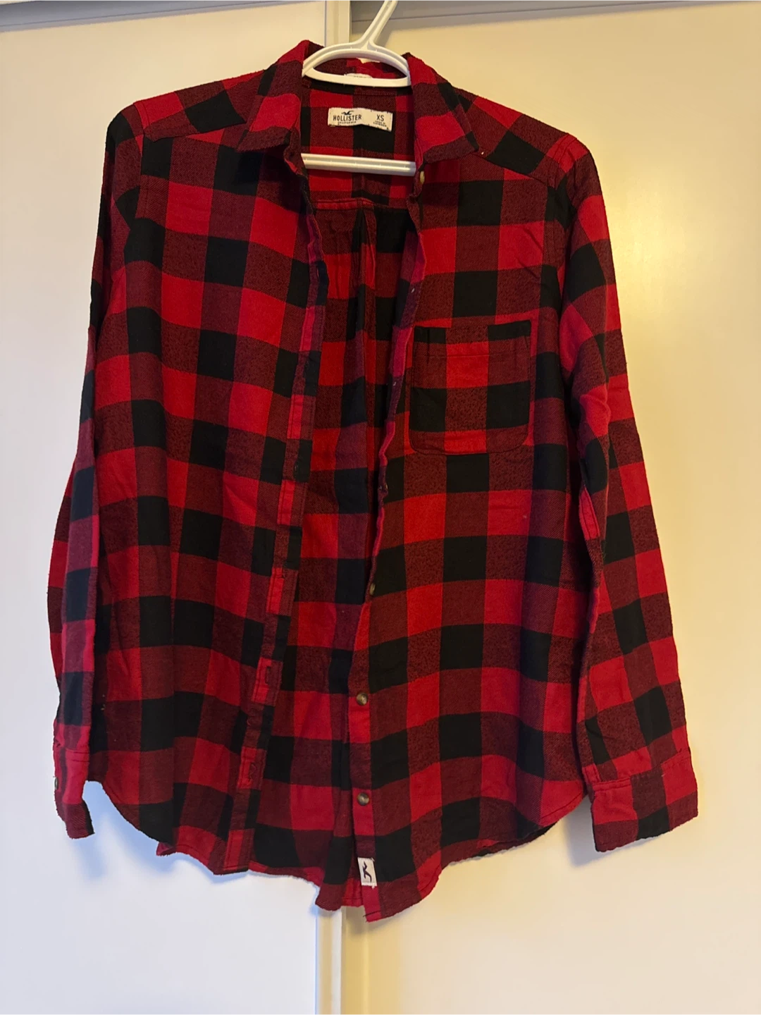 Hollister Red & Black Flannel - XS