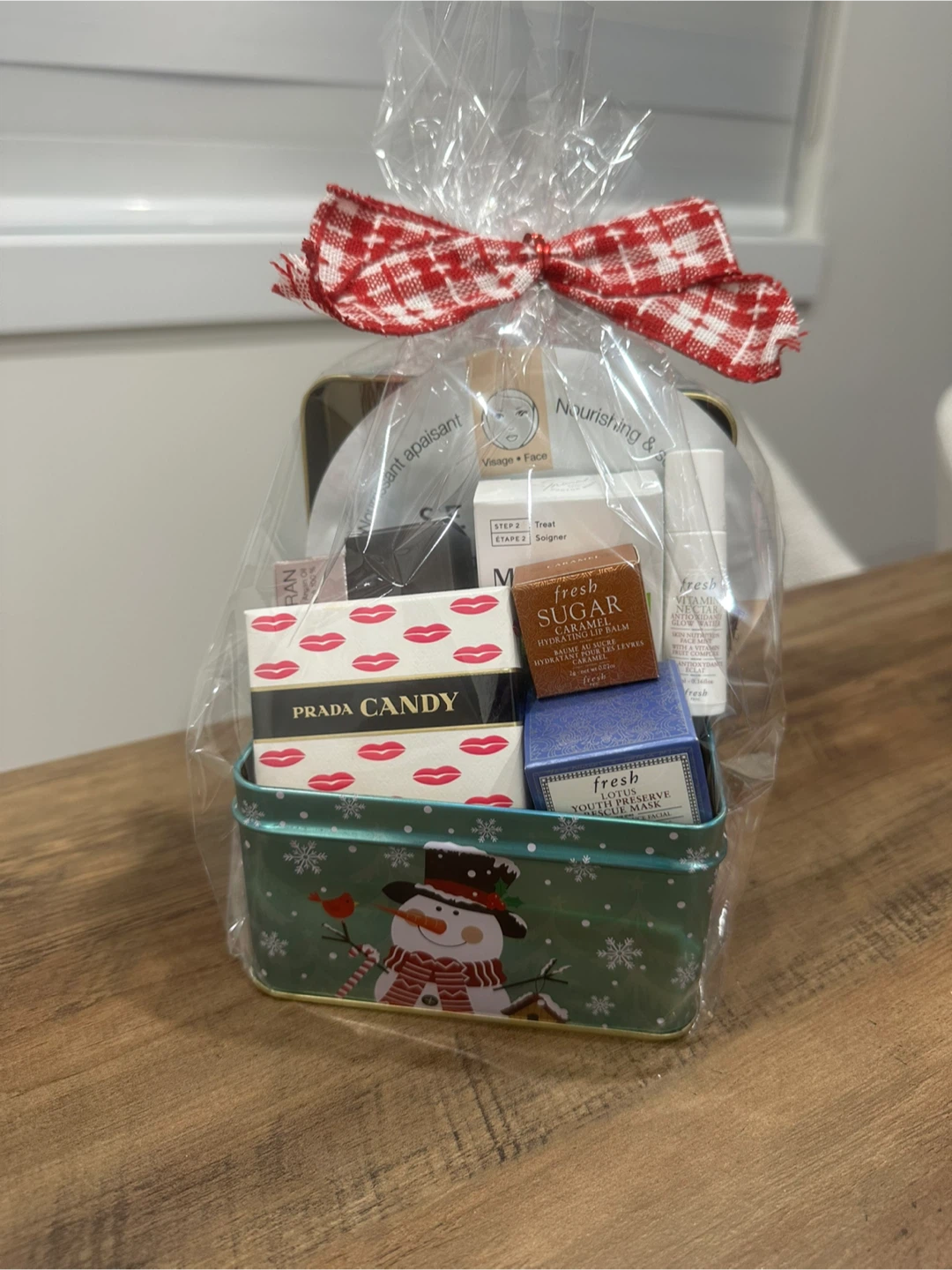 Luxury fragrance and skin gift basket for Christmas