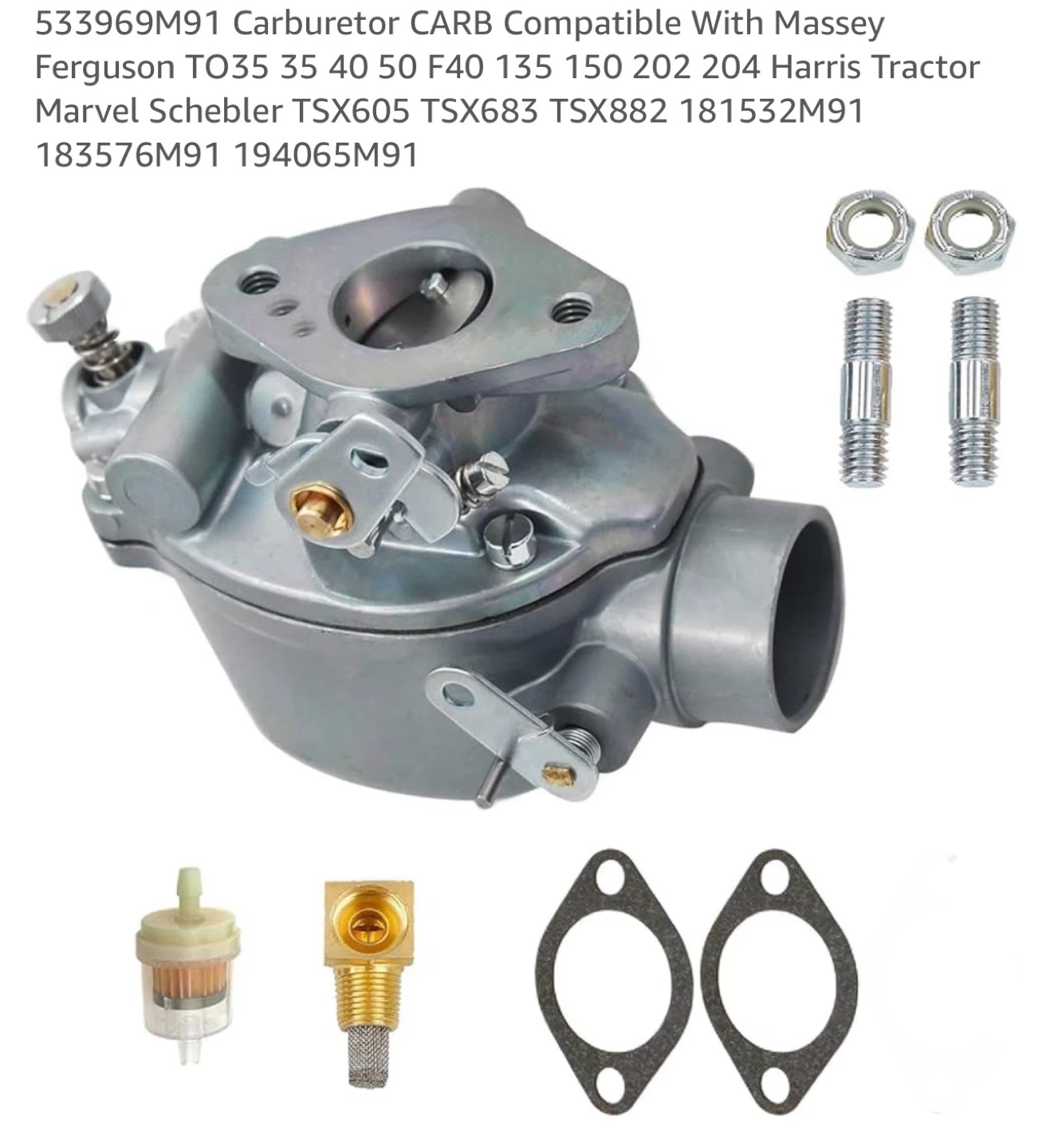 Carburetor CARB for Massey Ferguson Tractor - photo 2