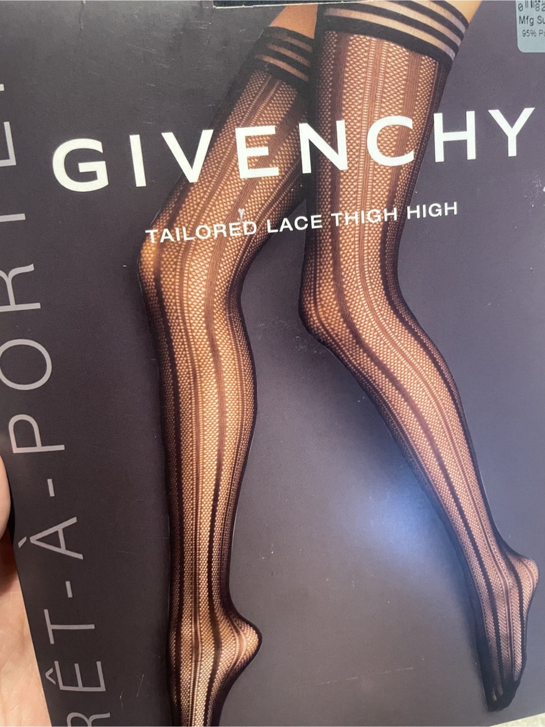 Givenchy Tailored Lace Thigh High - Black, Size C/D - photo 3