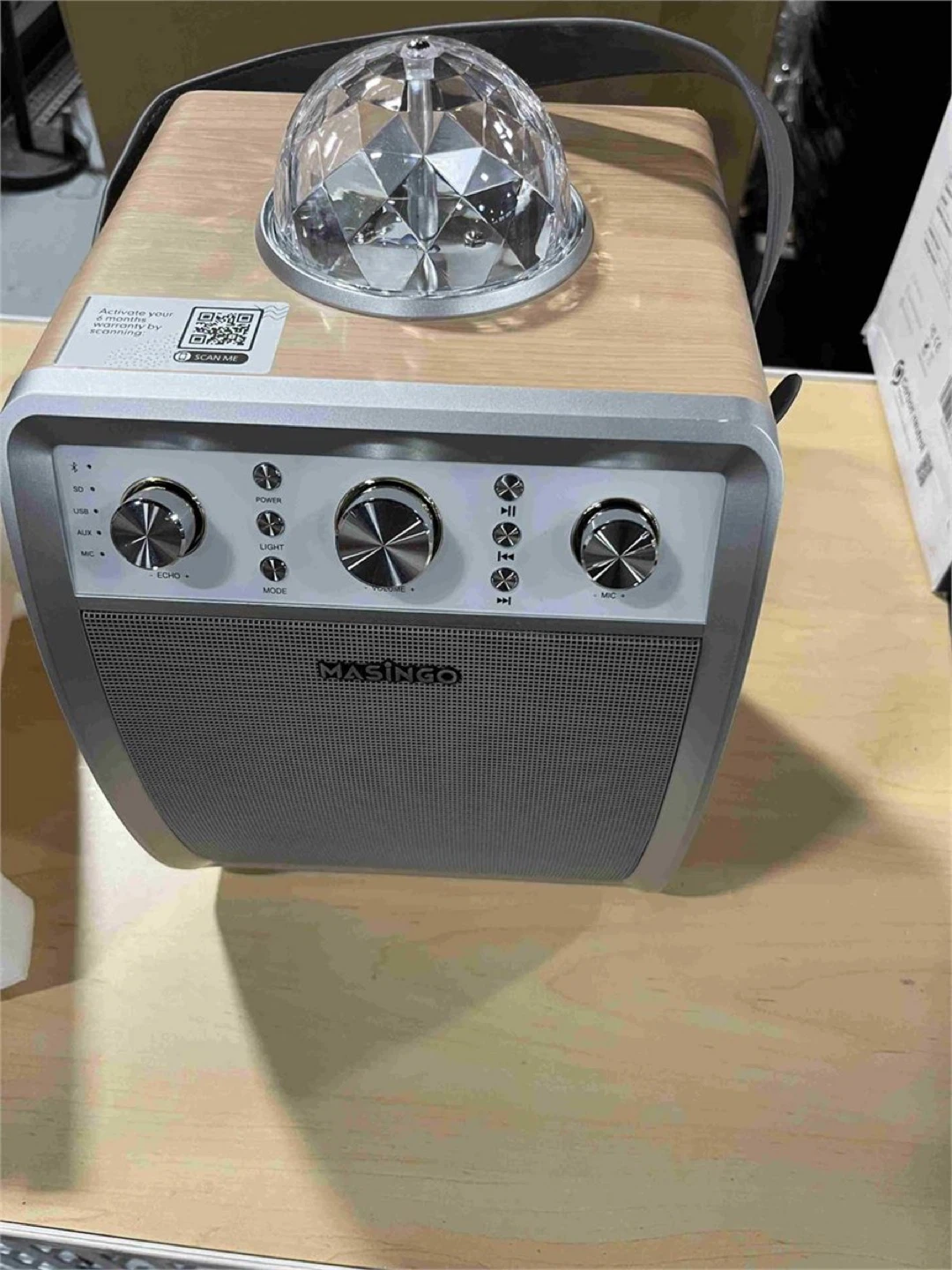 Masingo Karaoke Machine with 2 Microphones - photo 3