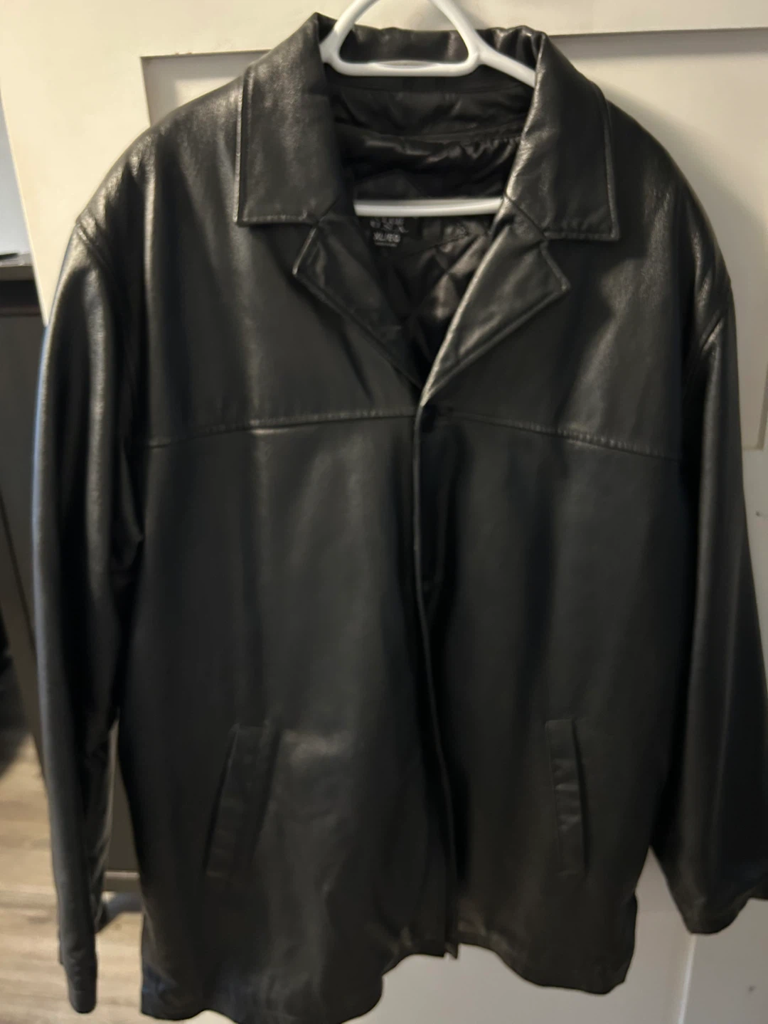 Black Leather Jacket XL