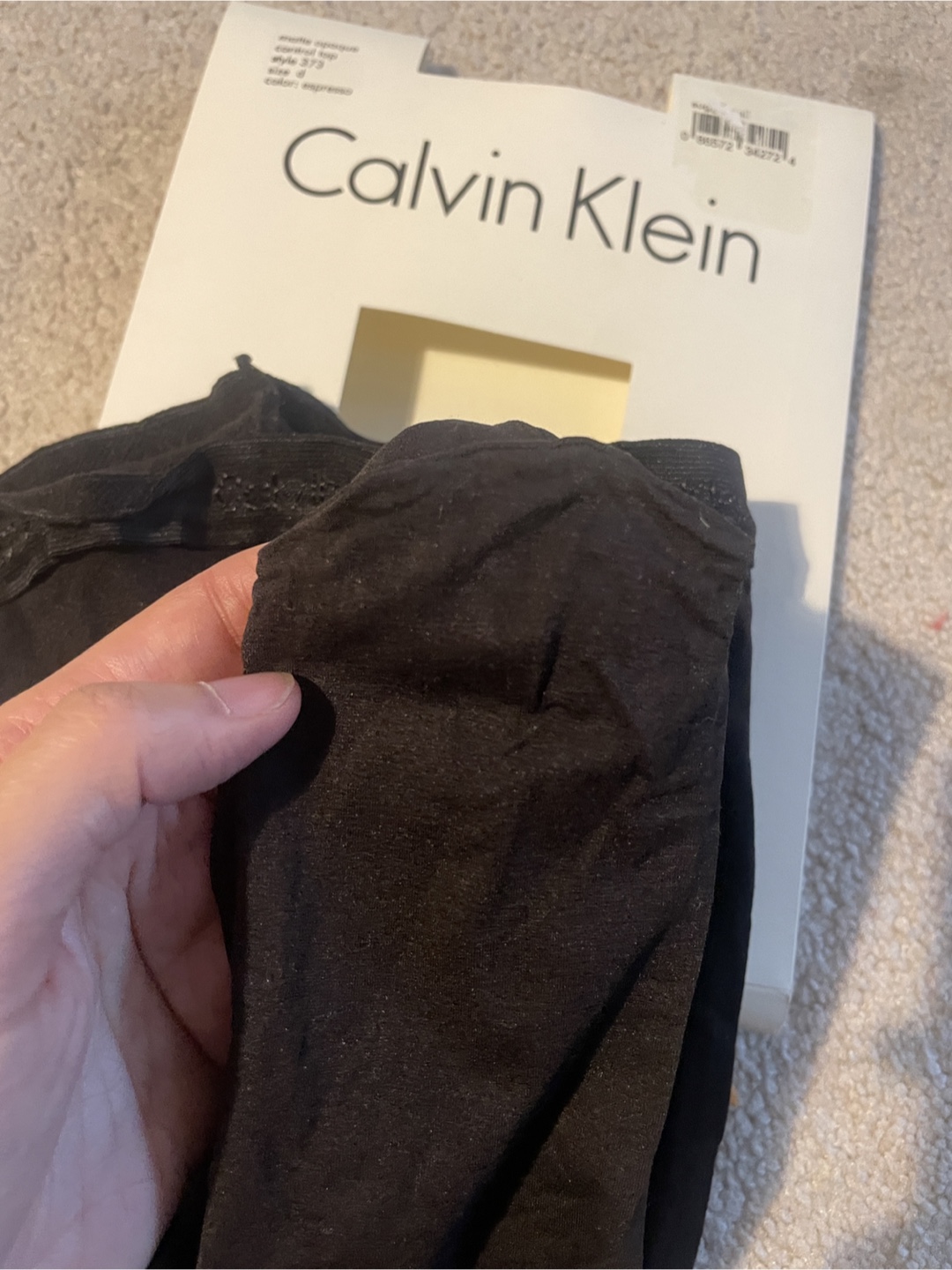 Calvin Klein Espresso Control Top Hosiery Size D - photo 3
