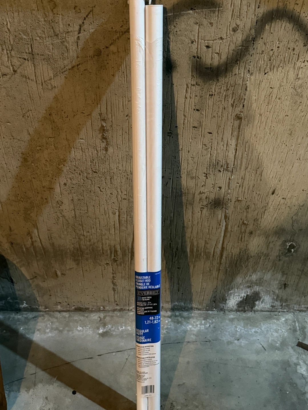 Everbilt Adjustable Closet Rod 48-72 in - NEW