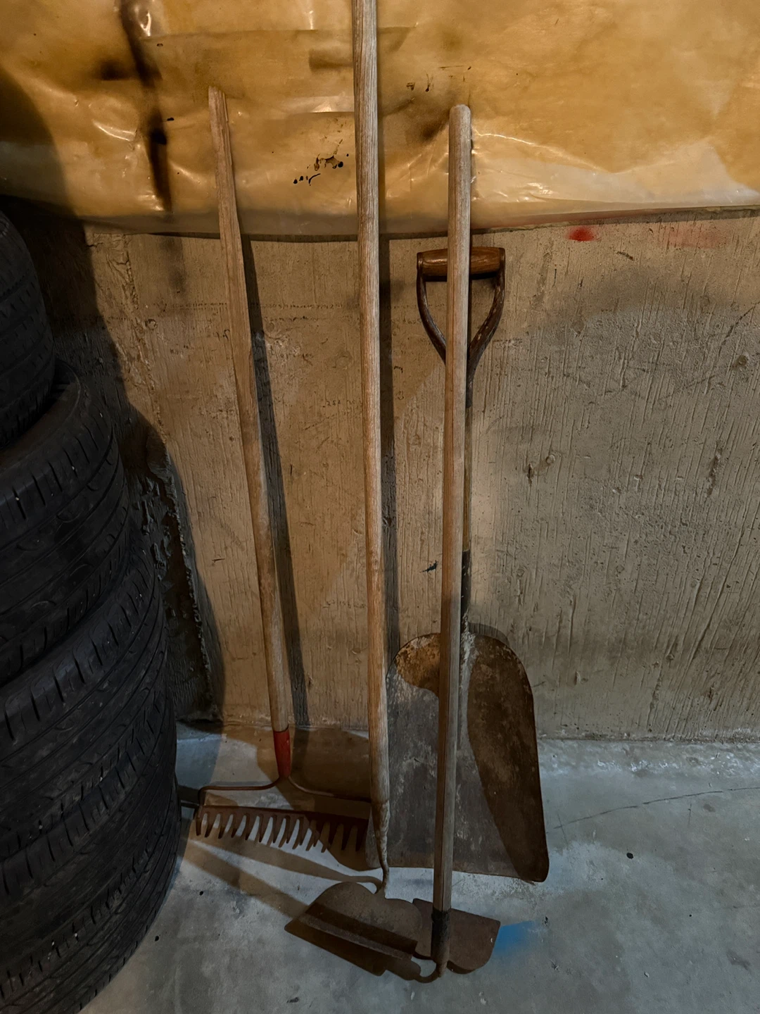 Gardening Tools - Rake, Shovel and Hoe