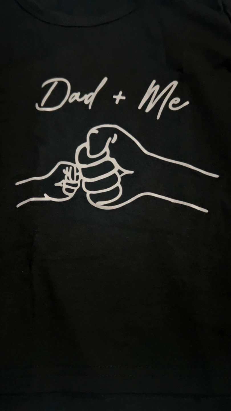 Dad + Me Black T-Shirt - photo 3