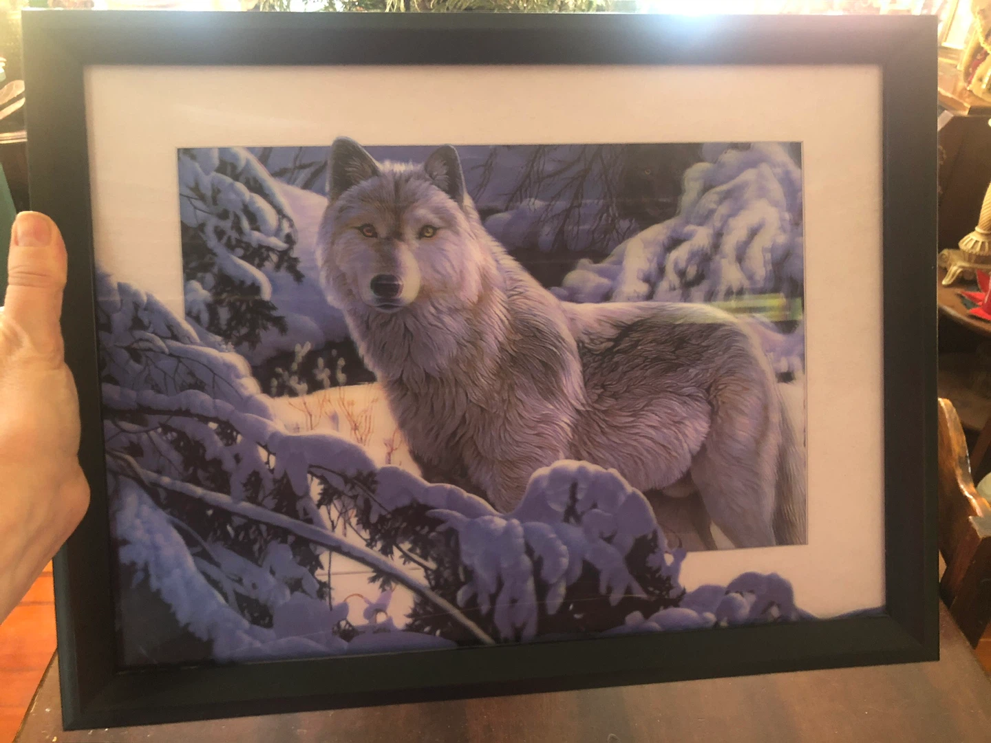 Holographic Wolf Picture. NEW.