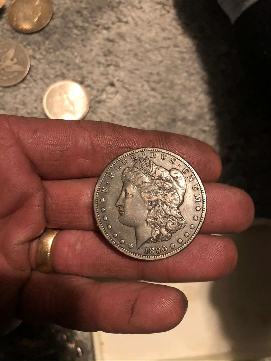 1890 Morgan Silver Dollar Coin - photo 2