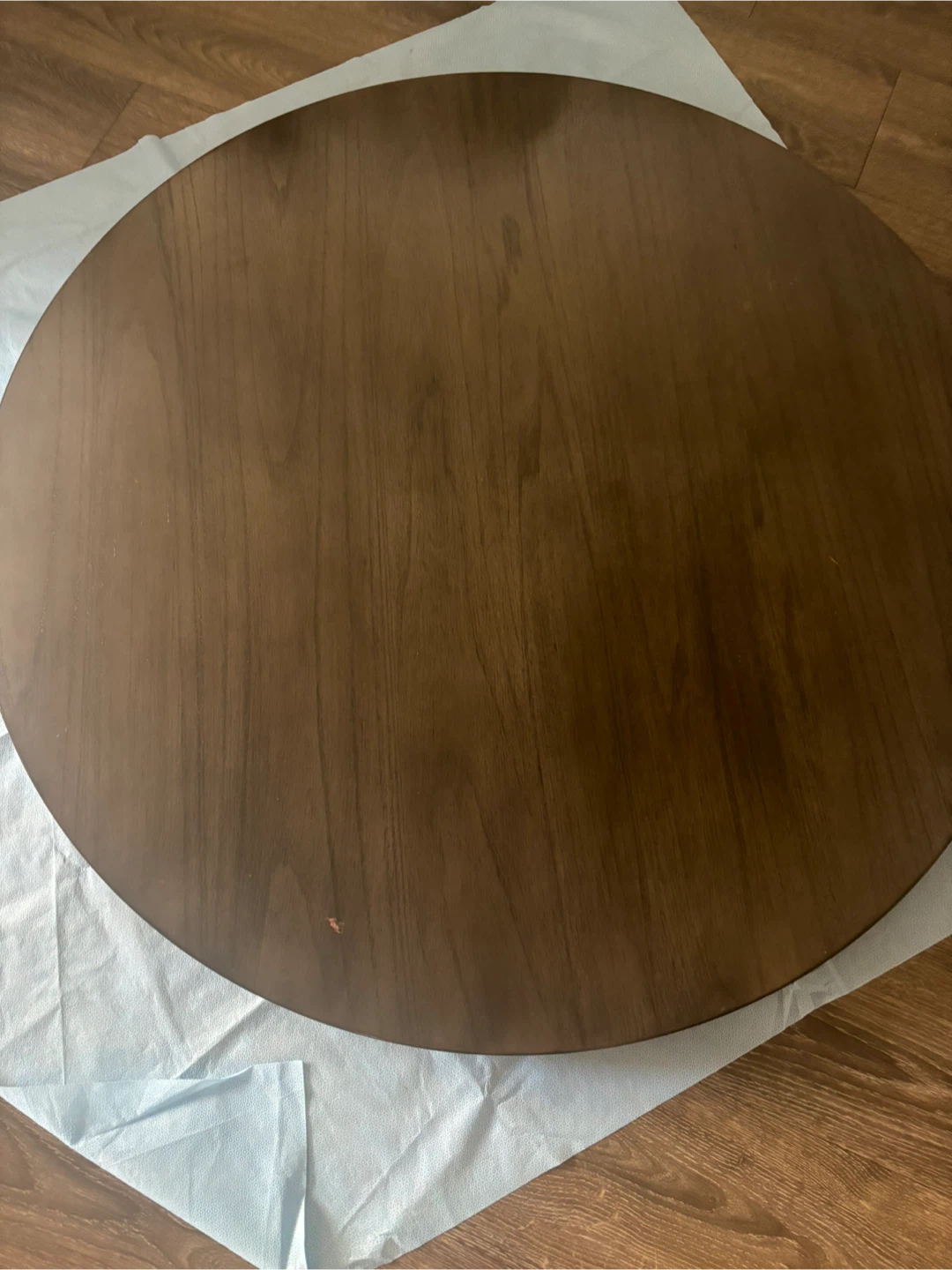 Round Brown Dining Table - photo 3