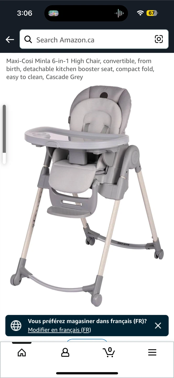 Ingenuity 6-in-1 High Chair Cascade Grey - photo 3