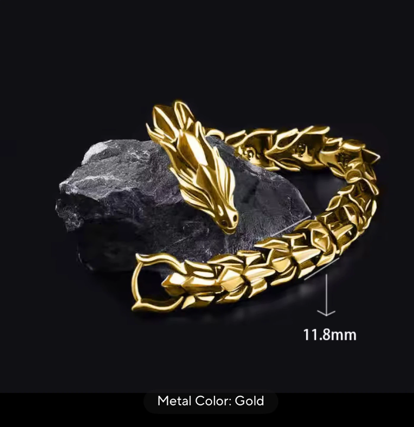 Dragon Bracelet - Unisex, 20cm, Zinc Alloy